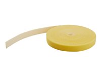 StarTech.com HKLP100YW Klettkabelbinder (30,4m, frei zuschneidbar & wiederverwendbar) gelb - Klettverschluss - 30.48 cm - Gelb -