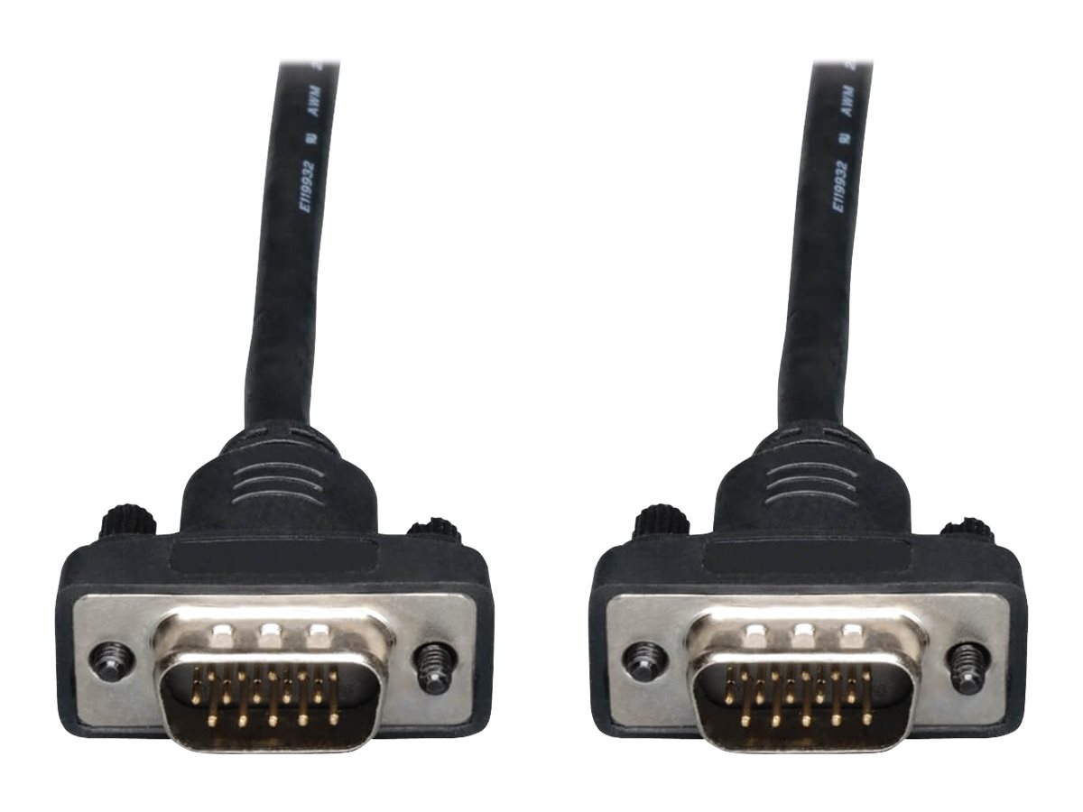 Eaton Tripp Lite Series Low-Profile VGA High-Resolution RGB Coaxial Cable (HD15 M/M), 3 ft. (0.91 m) - VGA-Kabel - HD-15 (VGA) (