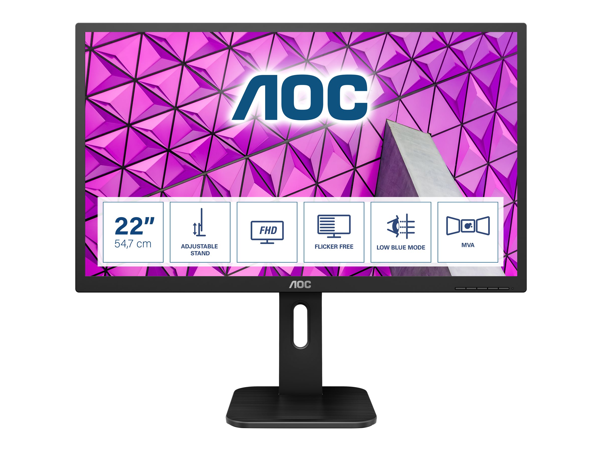 AOC 22P1 - LED-Monitor - 54.6 cm (21.5