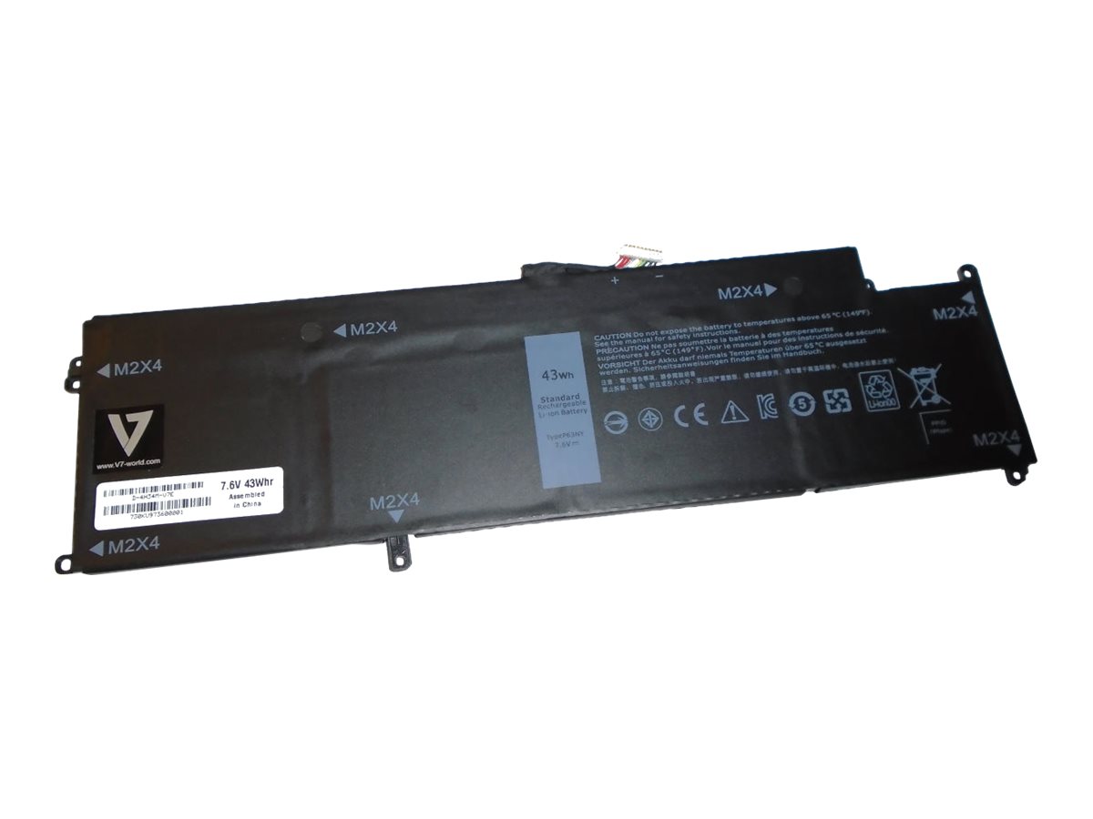 V7 - Laptop-Batterie (gleichwertig mit: Dell P63NY, Dell N3KPR, Dell 4H34M) - 5657 mAh - 43 Wh - fr Dell Latitude 7370