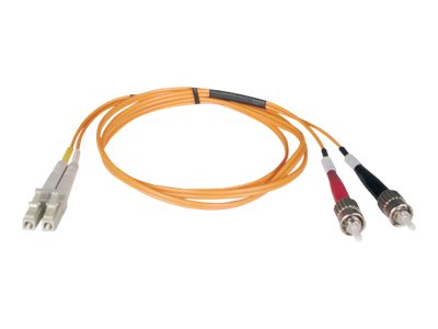 Eaton Tripp Lite Series Duplex Multimode 62.5/125 Fiber Patch Cable (LC/ST), 2M (6 ft.) - Patch-Kabel - ST multi-mode (M) zu LC 