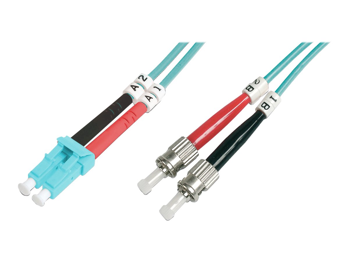 DIGITUS - Patch-Kabel - LC Multi-Mode (M) zu ST multi-mode (M) - 3 m - Glasfaser - 50/125 Mikrometer