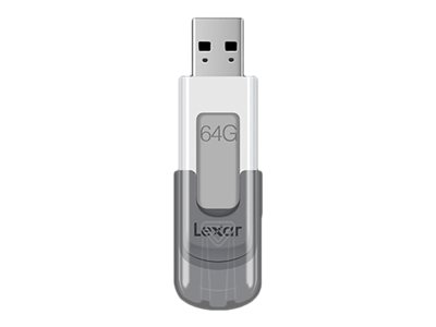 Lexar JumpDrive V100 - USB-Flash-Laufwerk - 64 GB - USB 3.0 - Grau