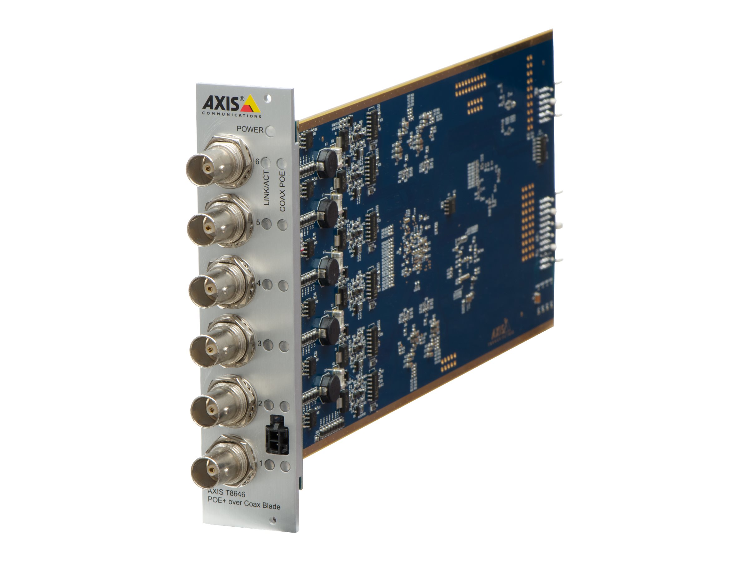 AXIS T8646 PoE+ over Coax Blade Kit - Video-Server - 6 Kanäle