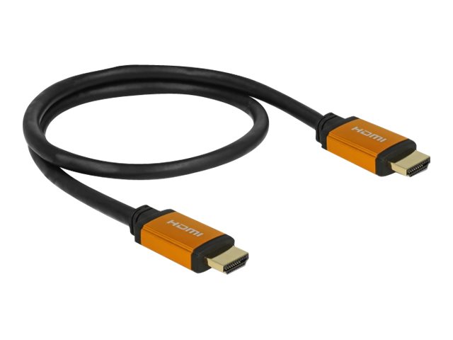 Delock - HDMI-Kabel - HDMI mnnlich zu HDMI mnnlich - 2 m - Dreifachisolierung - Schwarz, Gold