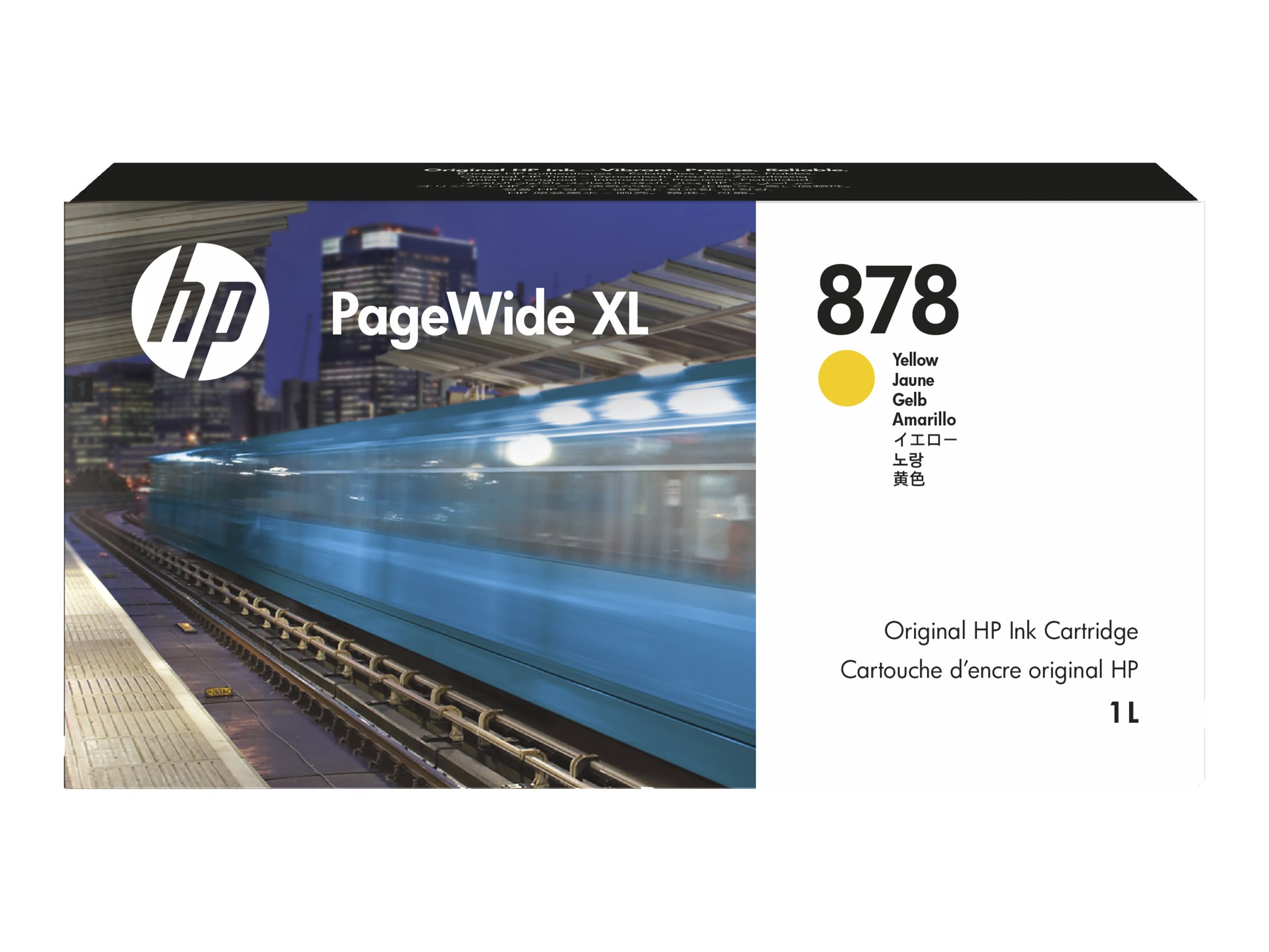 HP 878 - 1 L - Gelb - original - PageWide XL - Tintenpatrone