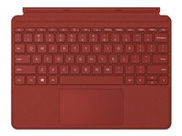 Microsoft Surface Go Type Cover - Tastatur - mit Trackpad, Beschleunigungsmesser - hinterleuchtet - Deutsch - Poppy Red