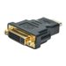 ASSMANN - Videoadapter - DVI-I weiblich zu HDMI mnnlich - abgeschirmt - Schwarz - geformt