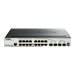 D-Link DGS 1510-20 - Switch - L3 - Smart - 16 x 10/100/1000 + 2 x Gigabit SFP + 2 x 10 Gigabit SFP+ - Desktop, an Rack montierba