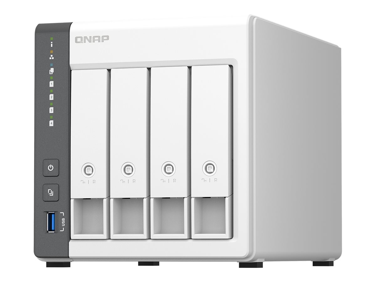 QNAP TS-433 - NAS-Server - 4 Schchte - SATA 6Gb/s - RAID RAID 0, 1, 5, 6, 10, 50, JBOD, 60 - RAM 4 GB