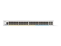 Cisco Catalyst 1300-48MGP-4X - Switch - L3 - managed - 48 x 10 Gigabit Ethernet + 4 x 10 Gigabit SFP+ - an Rack montierbar