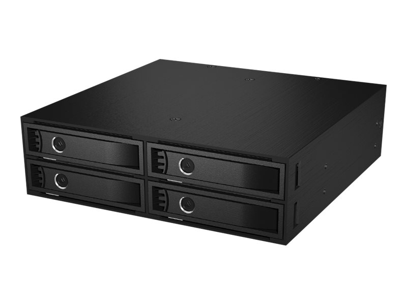 ICY BOX IB-2242SAS-12G - Speicher-Controller mit Datenanzeige, Netzanzeige, Tastensperre, Kühlergebläse, 2 x 4 cm - 2.5