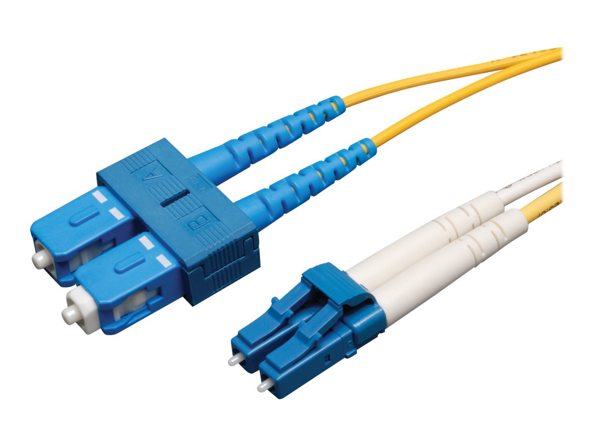 Eaton Tripp Lite Series Duplex Singlemode 9/125 Fiber Patch Cable (LC/SC), 2M (6 ft.) - Patch-Kabel - LC Single-Modus (M) zu SC 