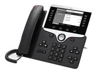 Cisco IP Phone 8811 - VoIP-Telefon - SIP, RTCP, RTP, SRTP, SDP - 5 Leitungen - holzkohlefarben  - TAA-konform