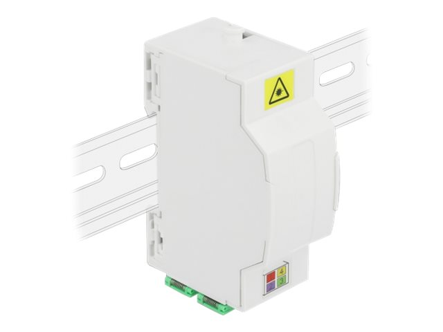 DeLOCK Optical Fiber Connection Box for DIN Rail 4 x SC Simplex - Kabelanschlusskasten - DIN schienenmontierbar - weiss