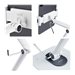 StarTech.com Adjustable Tablet Stand for Desk, Desk/Wall Mountable, Supports Up to 2.2lb, Universal Tablet Stand Holder for Desk