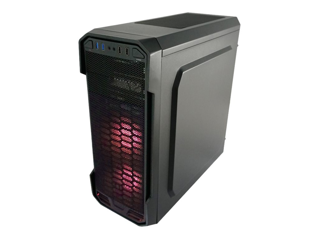 LC Power Gaming 984B-RGB Dragonslayer 2 - MDT - ATX - Seitenteil mit Fenster (Acryl) - keine Spannungsversorgung - Schwarz