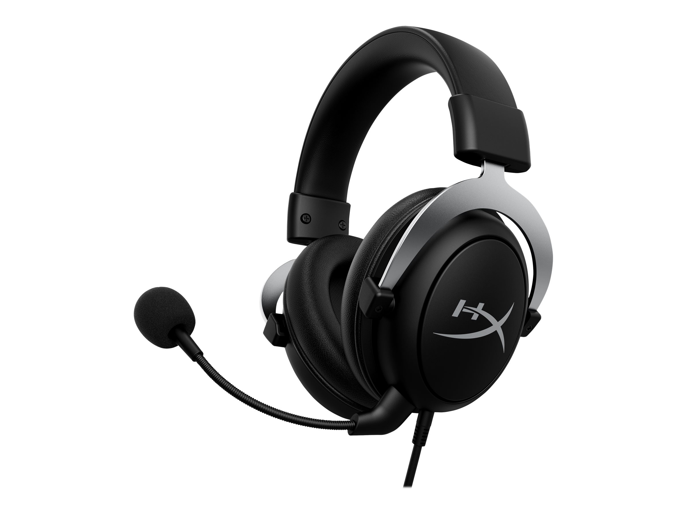 HyperX CloudX Gaming - Headset - ohrumschliessend - kabelgebunden - 3,5 mm Stecker - Schwarz, Silber