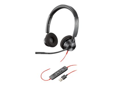 Poly Blackwire 3320 - Microsoft Teams - 3300 Series - Headset - On-Ear - kabelgebunden