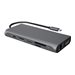 ICY BOX IB-DK4050-CPD - Dockingstation - USB-C - 2 x HDMI, DP