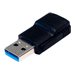Exsys - USB-Adapter - USB Typ A (M) zu 24 pin USB-C (W) - USB 3.1 - Schwarz