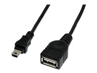 StarTech.com 30cm Mini USB 2.0 Kabel - USB A auf Mini B - Bu/St - USB-Kabel - USB (W) zu Mini-USB, Typ B (M) - USB 2.0