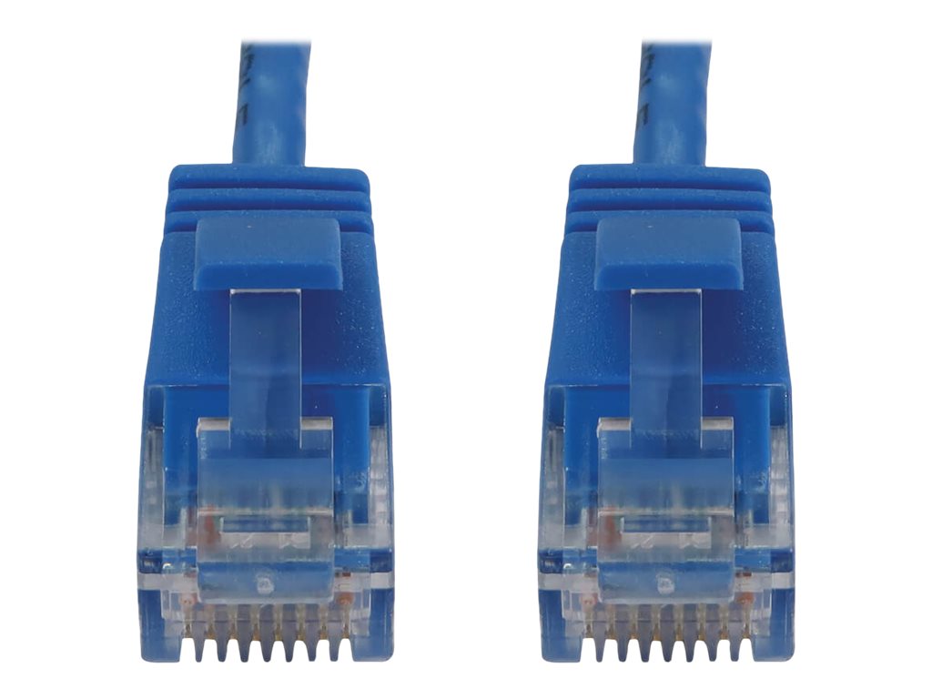 Eaton Tripp Lite Series Cat6a 10G Snagless Molded Slim UTP Ethernet Cable (RJ45 M/M), PoE, Blue, 7 ft. (2.1 m) - Netzwerkkabel -