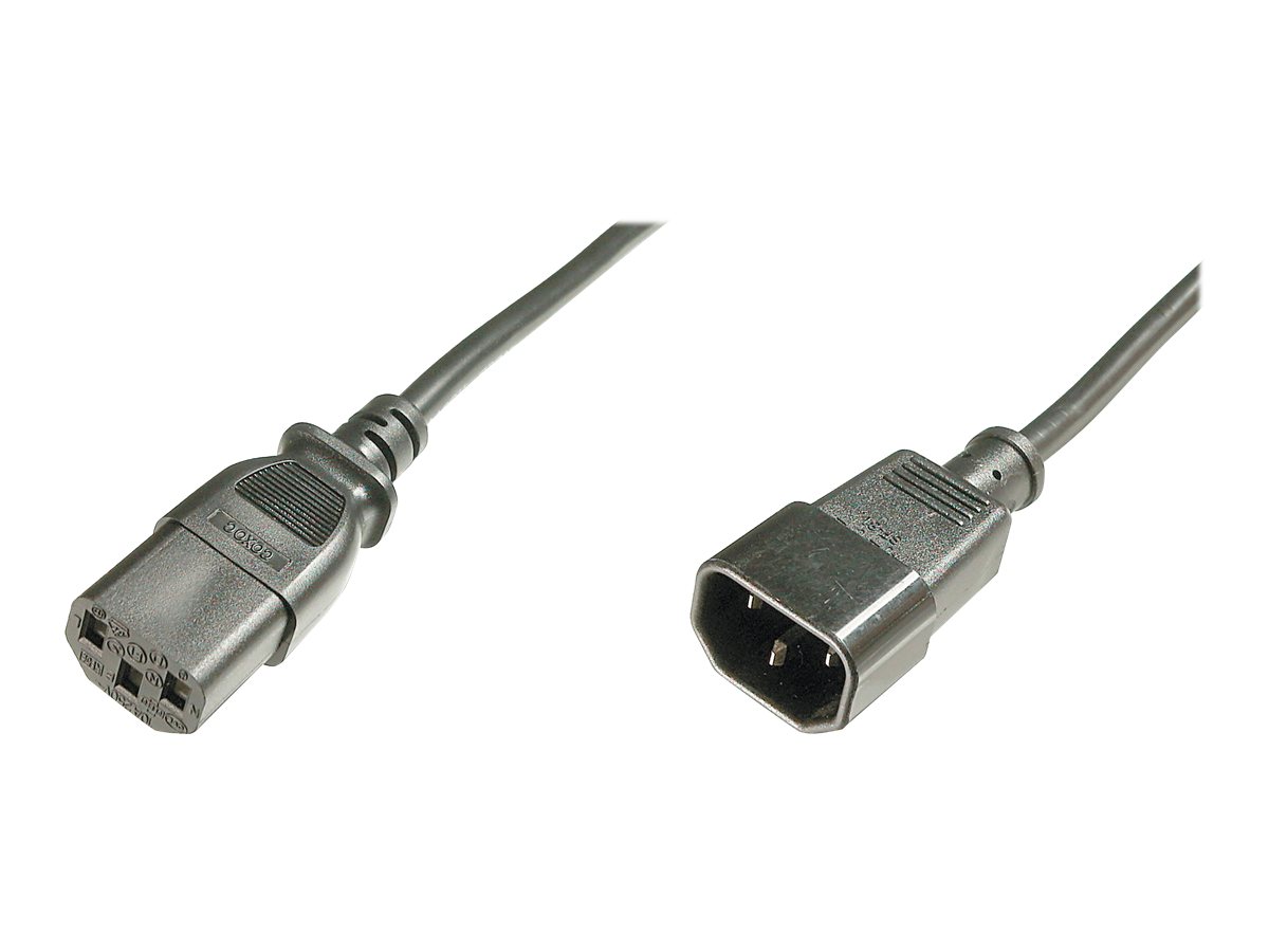 ASSMANN - Spannungsversorgungs-Verlngerungskabel - IEC 60320 C14 zu power IEC 60320 C13 - Wechselstrom 250 V - 1.2 m - geformt