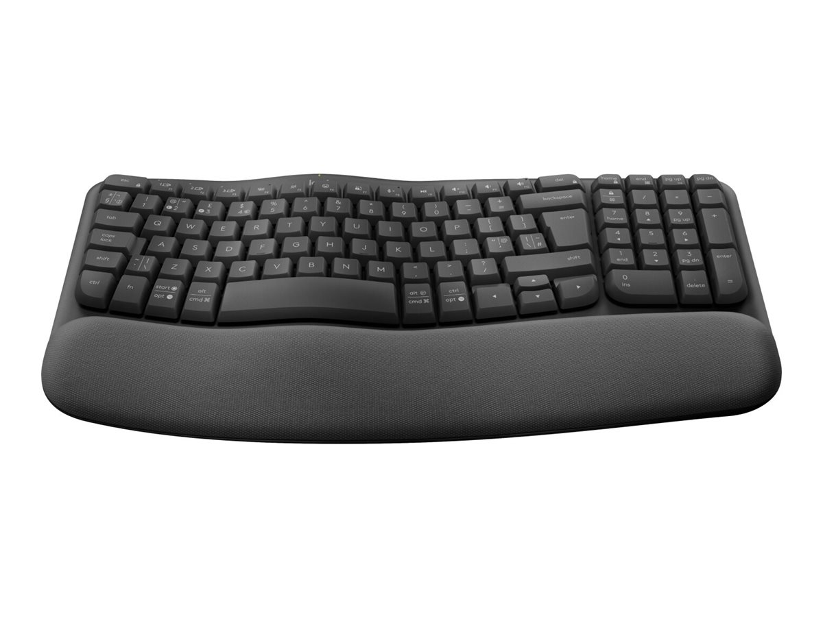 Logitech Wave Keys for Business - Tastatur - kabellos - 2.4 GHz, Bluetooth 5.1 LE - QWERTZ - Schweiz