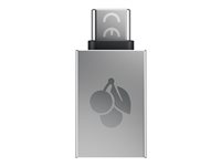 CHERRY - USB-Adapter - USB Typ A (W) zu 24 pin USB-C (M) - USB 3.0 OTG - Silber