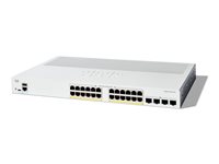 Cisco Catalyst 1200-24P-4X - Switch - L3 - Smart - 24 x 10/100/1000 (PoE+) + 4 x 10Gb Ethernet SFP+ - an Rack montierbar