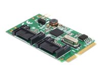 Delock MiniPCIe I/O PCIe full size 2 x SATA 6 Gb/s - Speicher-Controller - SATA 6Gb/s - PCIe 2.0 Mini Card