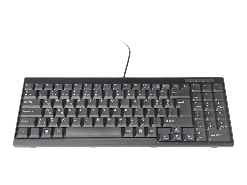 DIGITUS DS-72000TR - Tastatur - QWERTY - Trkisch - Schwarz