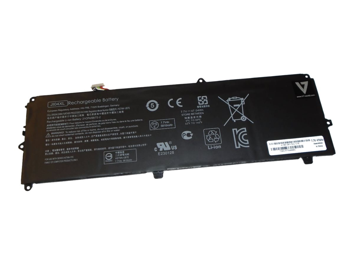 V7 - Laptop-Batterie (gleichwertig mit: HP JI04XL, HP 901247-855, HP 901307-541) - 4 Zellen - fr HP Elite x2 1012 G1, 1012 G2; 