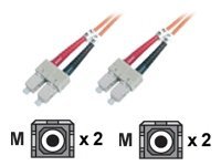 M-CAB - Netzwerkkabel - SC multi-mode (M) zu SC multi-mode (M) - 1 m - Glasfaser - 50/125 Mikrometer