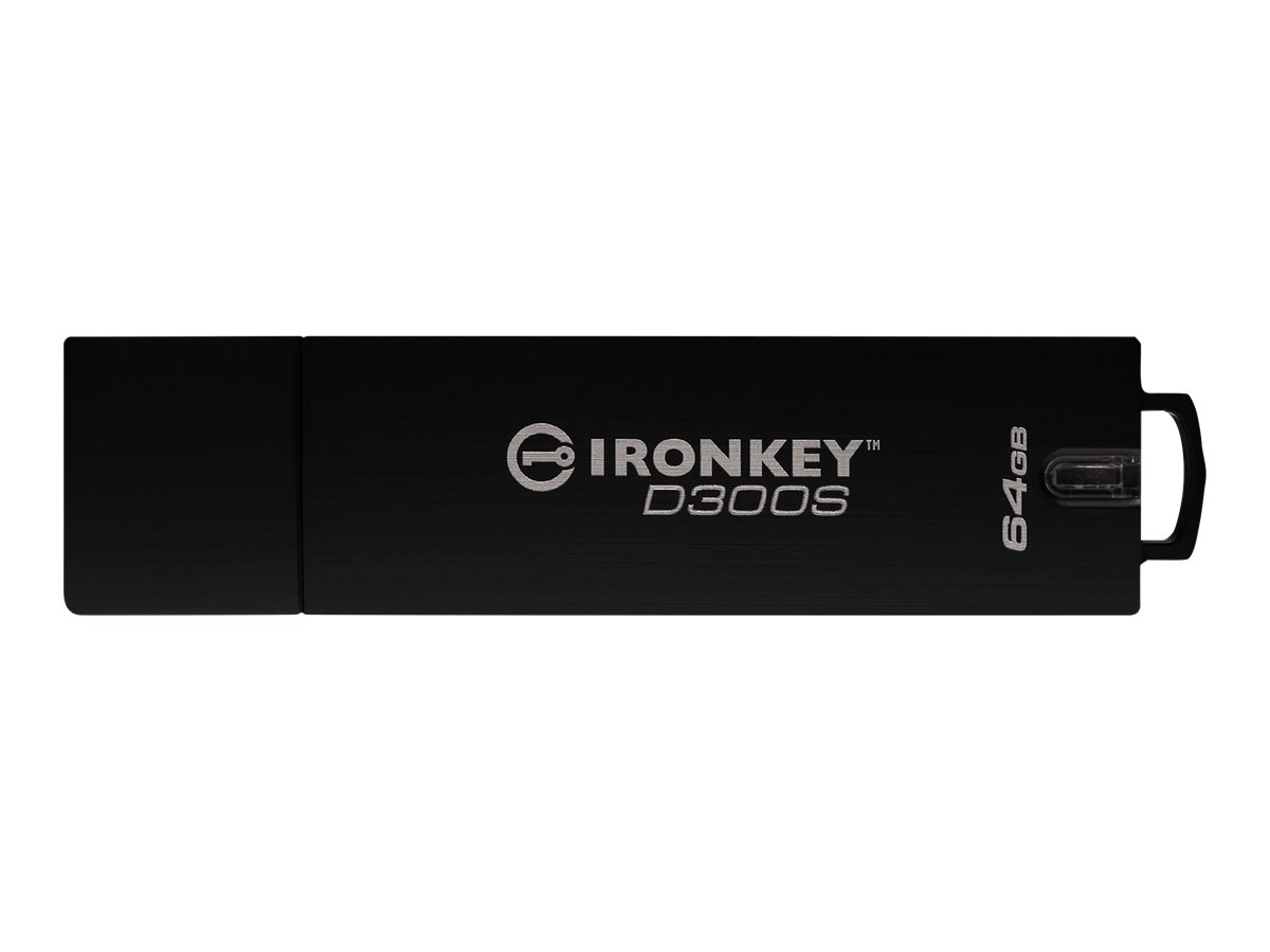 IronKey D300S - USB-Flash-Laufwerk - verschlsselt - 64 GB - USB 3.1 Gen 1 - FIPS 140-2 Level 3