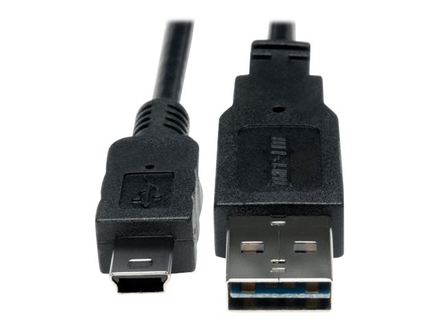 Eaton Tripp Lite Series Universal Reversible USB 2.0 Cable (Reversible A to 5Pin Mini B M/M), 6-in. (15.24 cm) - USB-Kabel - Min