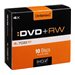 Intenso - 10 x DVD+RW - 4.7 GB (120 Min.) 4x - Slim Jewel Case