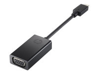 HP - Externer Videoadapter - USB-C - D-Sub - Schwarz