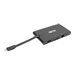 Tripp Lite USB-C Laptop Docking Station - HDMI, VGA, GbE, 4K @ 30 Hz, Thunderbolt 3, USB-A, USB-C, PD Charging 3.0, Black - Dock