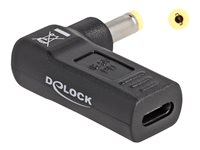 Delock - Netzteil - USB-C (W) zu Gleichstromstecker 4,8 x 1,7 mm (M) - 18.5 V - 3 A - gewinkelt