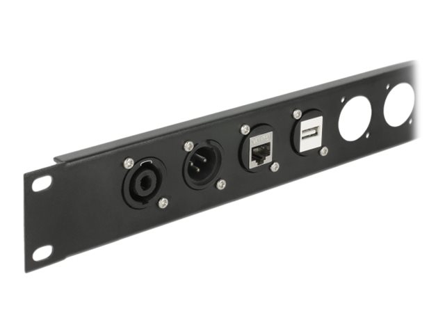 DeLOCK D-Type Module HDMI-A female to female - Modulares Faceplate-Snap-In - an Schalttafel montierbar - HDMI - Schwarz