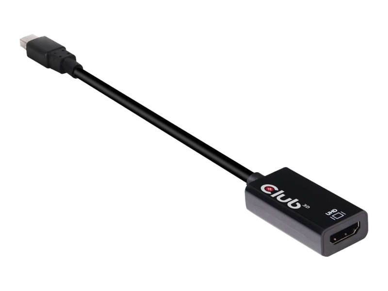Club 3D - Videoadapter - Mini DisplayPort mnnlich zu HDMI weiblich - 16.86 cm - 4K Untersttzung