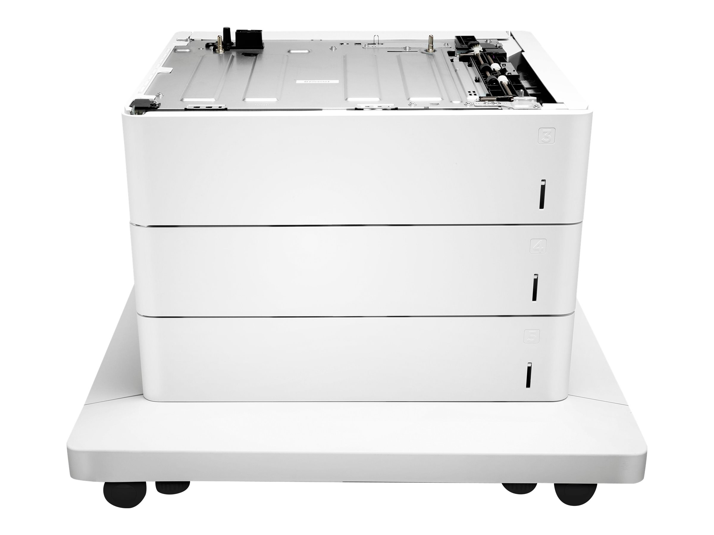 HP Papiereinzug und Stnder - Medienfach / Zufhrung - 1650 Bltter in 3 Schubladen (Trays) - fr Color LaserJet Managed E65150,