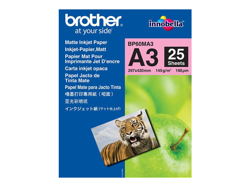 Brother BP - Matt - A3 (297 x 420 mm) - 145 g/m - 25 Blatt Papier - fr Brother HL-J6000, MFC-J2340, J3540, J3940, J5340, J5630