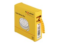 DeLOCK Cable Marker Box, No. 2 - Leitungs- / Kabel-Marker (vorgedruckt) - Gelb (Packung mit 500)