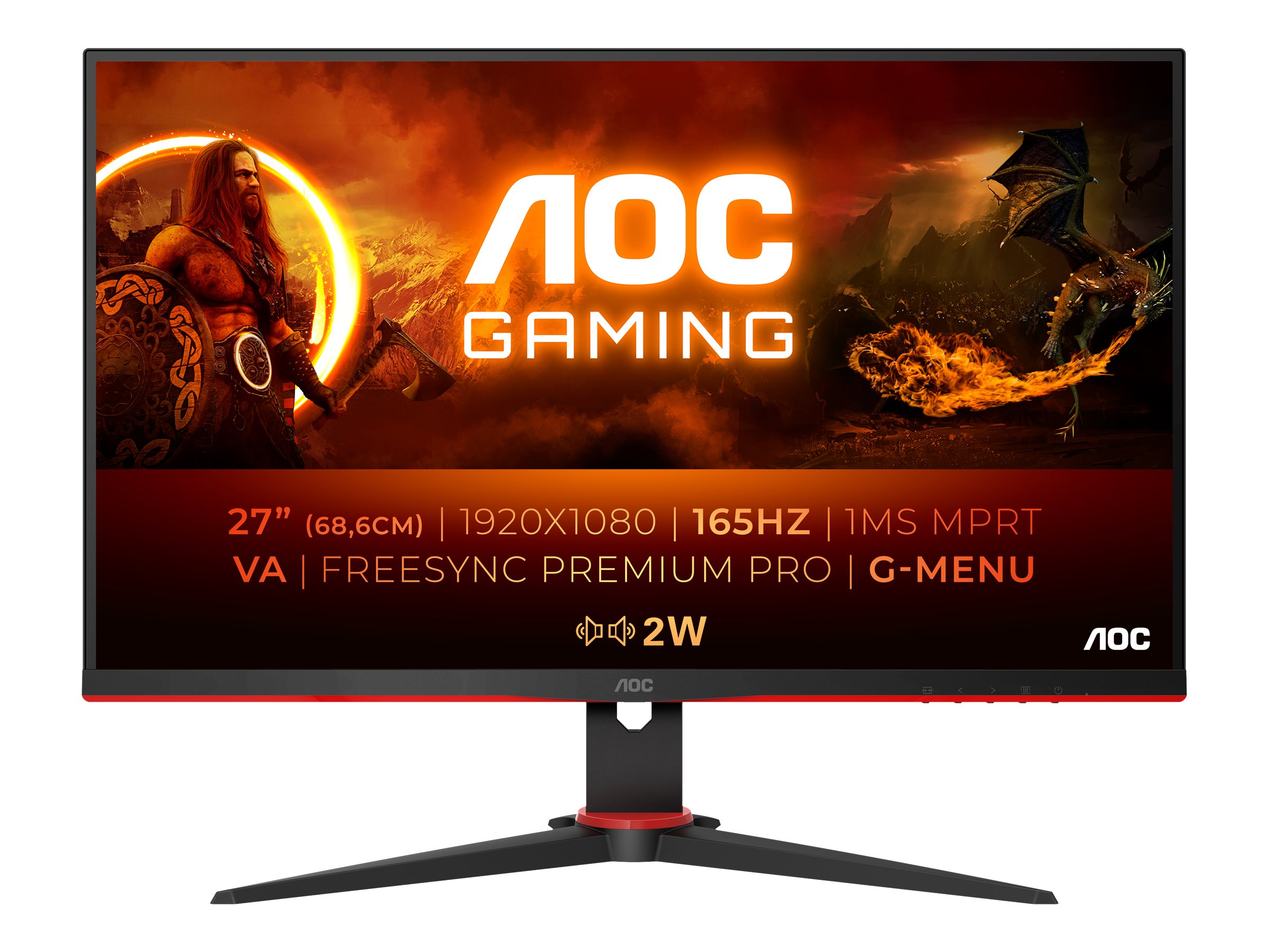 AOC Gaming 27G2SAE/BK - LED-Monitor - Gaming - 68.6 cm (27