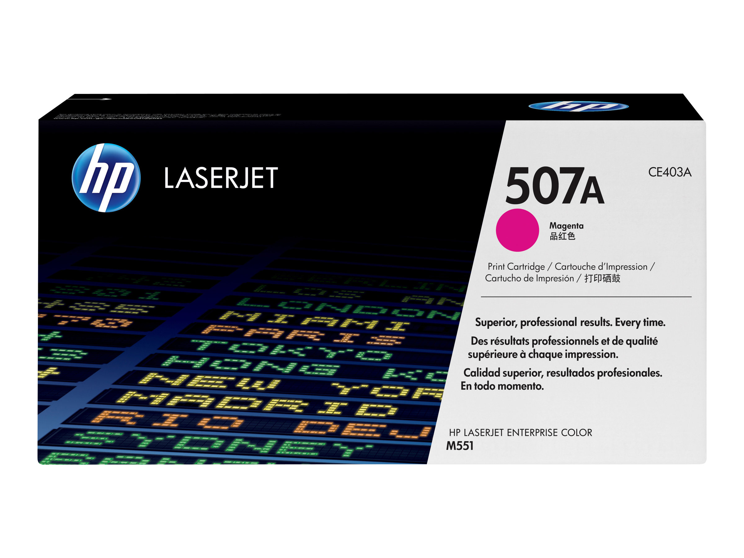 HP 507A - Magenta - original - LaserJet - Tonerpatrone (CE403A) - fr Color LaserJet Enterprise MFP M575; LaserJet Enterprise Fl