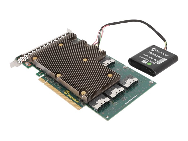 Microchip Adaptec SmartRAID 3200 Series 3258p-32i /e - Speichercontroller (RAID) - 32 Sender/Kanal - SATA 6Gb/s / SAS 24Gb/s / P
