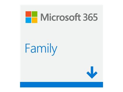 Microsoft 365 Family - Abonnement-Lizenz (1 Jahr) - bis zu 6 Benutzer - ESD - 32/64-bit, Click-to-Run - Win, Mac